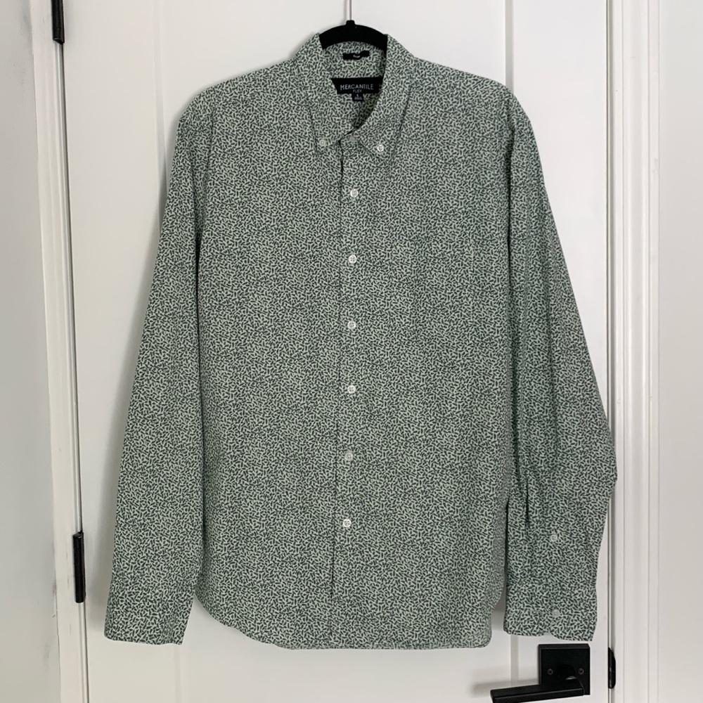 J.Crew Men’s Green Pine Shirt